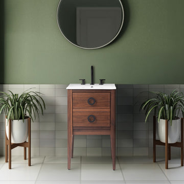 Corbin Modern Classic 1-Drawer Bath Vanity Base Only (Sink Basin Not Included)